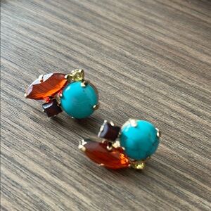 Kate Spade Turquoise and Amber color Earrings